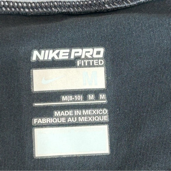 NIKE Pro women’s black athletic V-neck tank top Sz M 8-10 - Picture 6 of 11